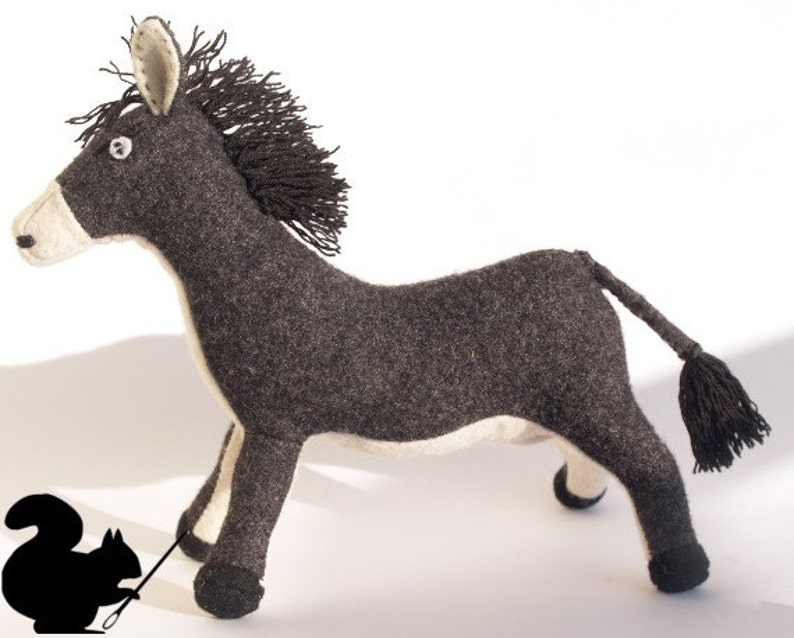 Stubborn Plushy Donkey, Plushed Donkey, Donkey Toys, Stuffed Donkey