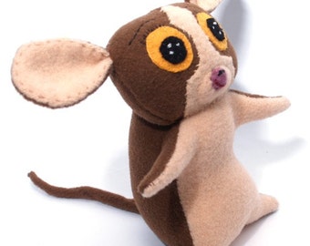Mouse Lemur Mort Plushy Stuffed Animals Felt Animals - Etsy UK Mouse Lemur Mort Plushy Stuffed Animals Felt Animals - Etsy UK