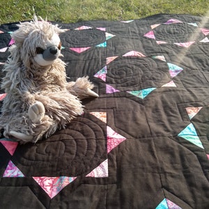 Modern Quilt - Lap Quilt - Indie Batik Quilt - Marrakesh