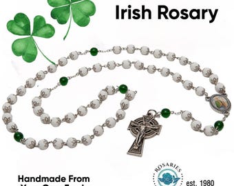 Flower Petal Irish Rosary made from your fresh or dried flowers - Funeral Flowers, Wedding Flowers, or any Special Occasion