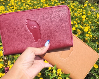 Born Dominica 100% Vegan Leather Women&#39;s Wallet with handle