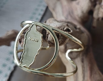 Born Dominica 14K Gold Cuff Bracelet
