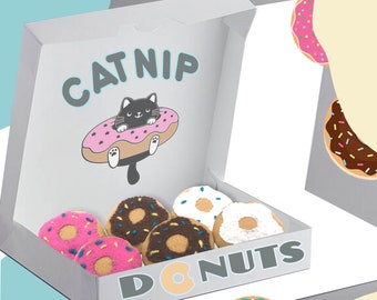 2 Donut Bundle! - Donut / Donuts Cat Toys - Catnip & Silver Vine Blend