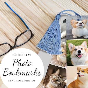 Custom Photo Bookmark / Pet Photos / Gifts / Personalized / Your photos/ Anniversary/ Birthday