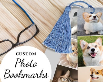 Custom Photo Bookmark / Pet Photos / Gifts / Personalized / Your photos/ Anniversary/ Birthday