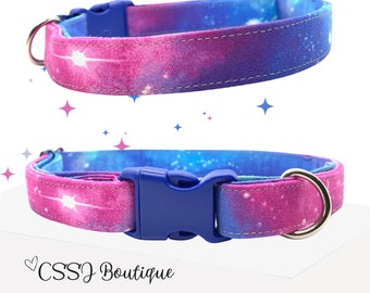 Handmade Celestial Colors Dog Collar – Cosmic Pet Collar