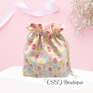 Easter/ Gift Bags/ Drawstring bags/ Treat Bag/ Bunnies/ Floral/egg pattern /unique