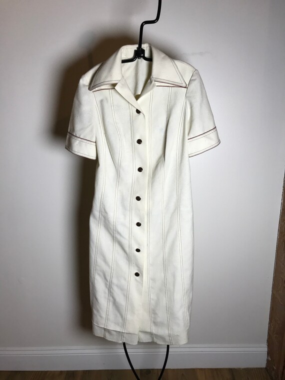 Super Retro 70's Shirt Dress - image 5