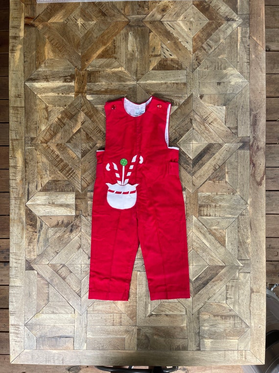 Vintage Candy Cane Overalls