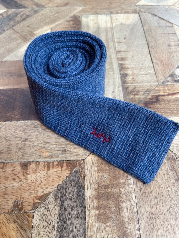 Yves St. Laurent Vintage Knit Tie - image 7