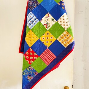 Edredón de regazo - Manta patchwork - Manta de rodilla "Lorraine"