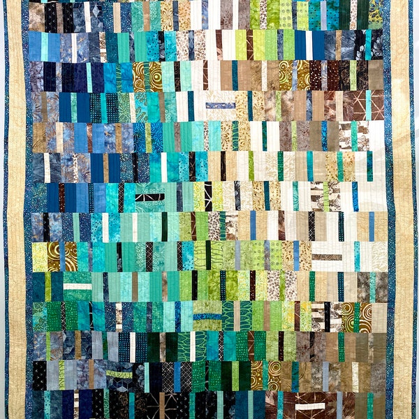 Quilt / Patchwork-Decke "Scrappy Batiks"