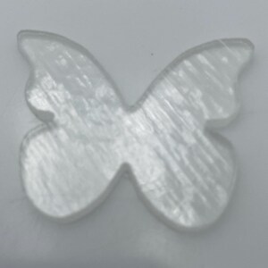 2” clear Fusible Glass Butterfly 90 COE