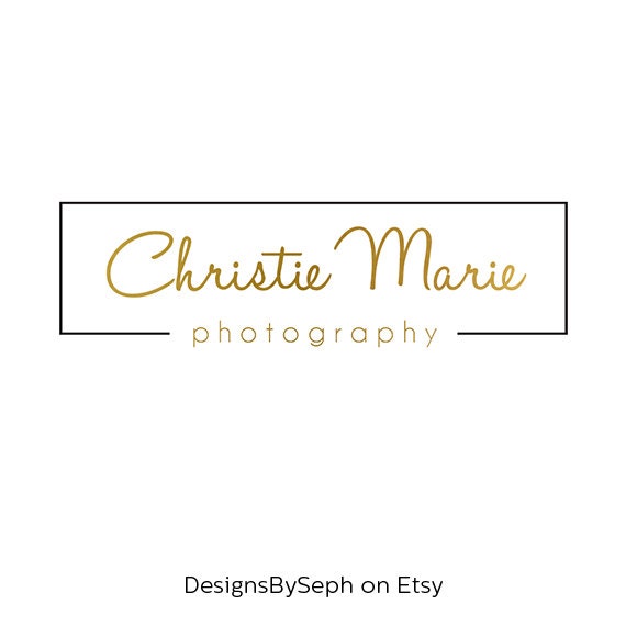 Pre-made Logo Design and Photography Watermark Logo Template | Etsy