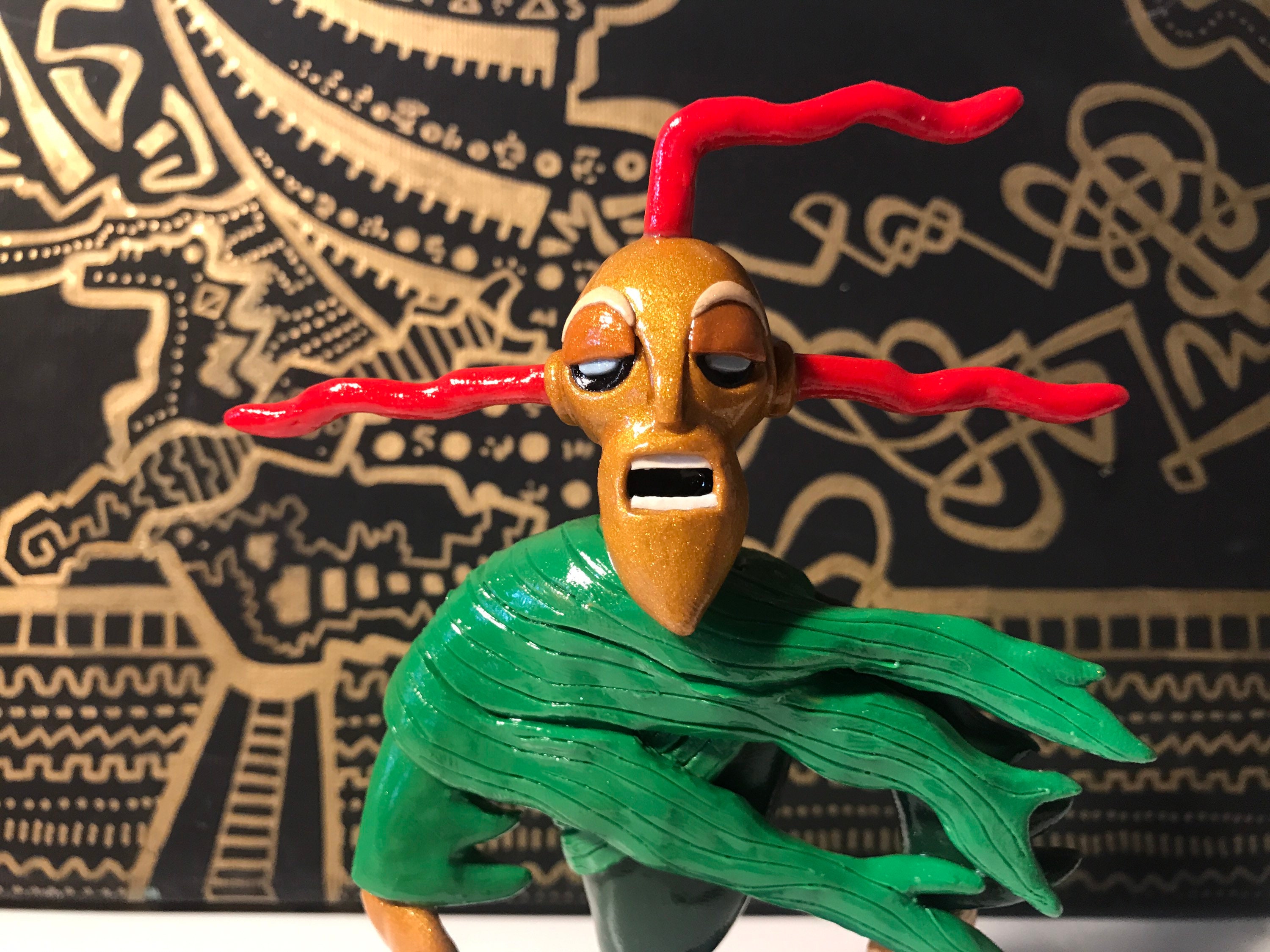 King Ramses Unofficial Hand-Made Sculpture Courage the Cowardly Dog