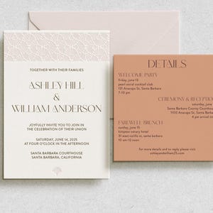 The Terra Suite | Letterpress Wedding Invitation