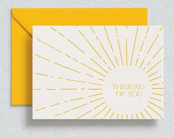 Thinking of You // Letterpress Card