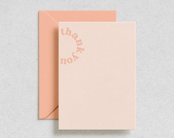 Letterpress Thank You Card Set