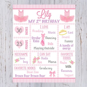 Tutu Birthday Board