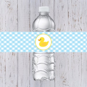 Rubber Duck Water Bottle Labels