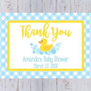 Rubber Duck Small Favor Tag