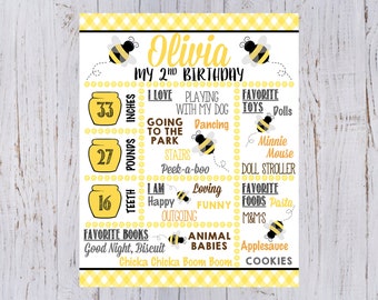 Bee Birthday Board