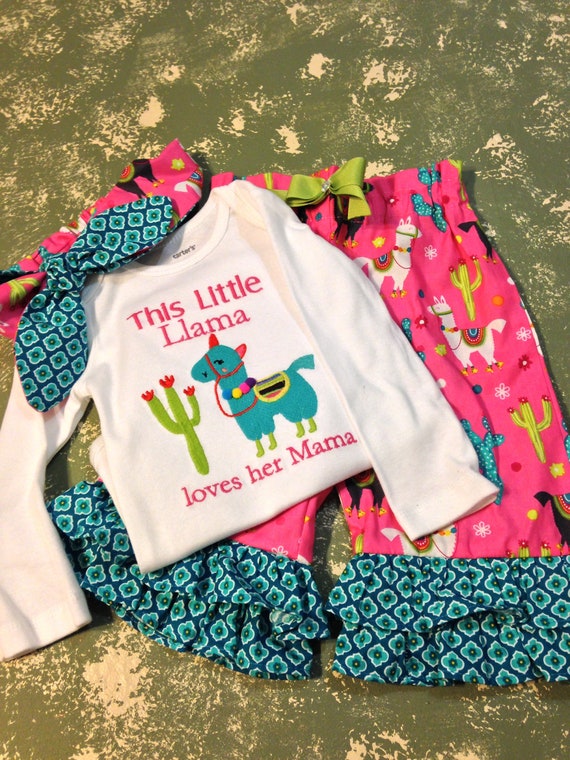 baby girl llama outfit