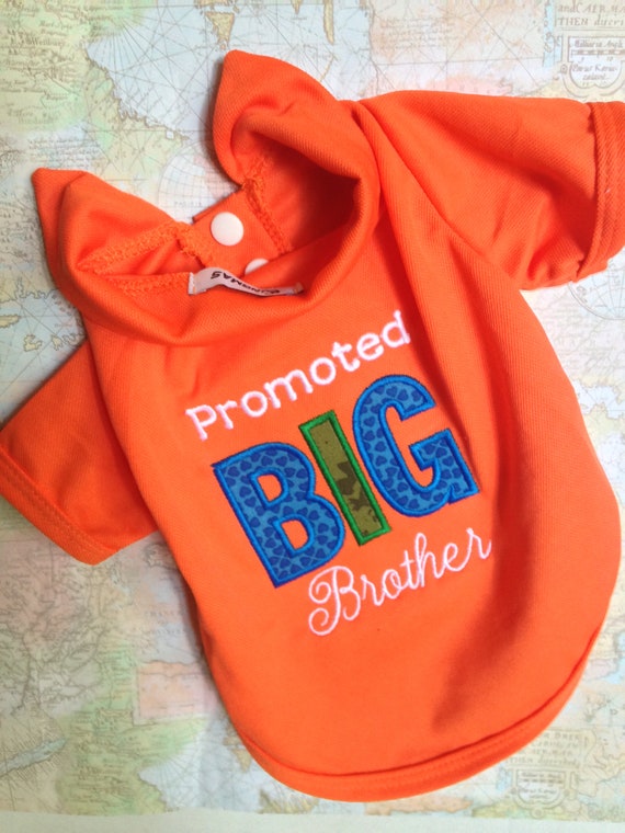 promoted to big brother dog shirt