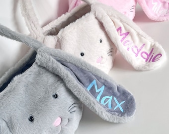 Pastel Plush Bunny Easter Baskets