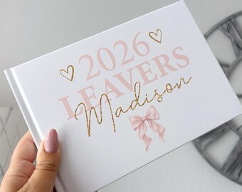 Personalised Leavers Book | School Memory Autograph Album (2026)
