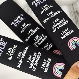 Personalised Children’s Medical Alert Seatbelt Cover: Custom Text and Icon for Autism, Deaf, Blind, Allergy Awareness image 20