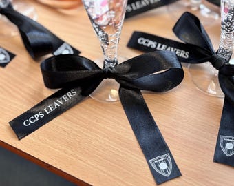 Laços de fita personalizados com logotipo: lembrancinhas personalizadas para eventos, identidade visual para empresas