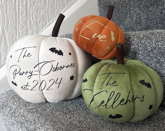 Personalised Plush Family Halloween Pumpkin