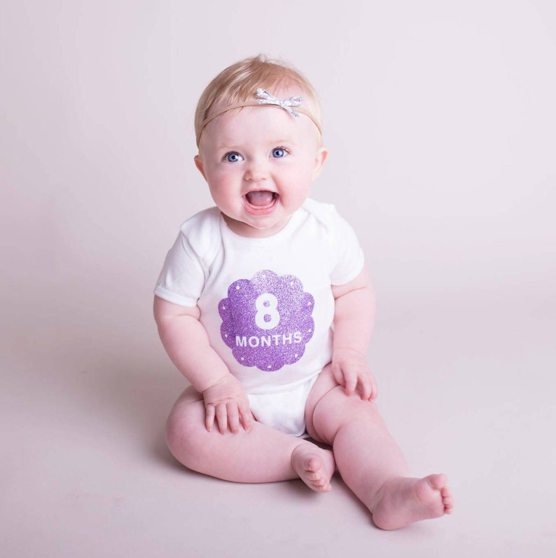 Baby Gift Pack of 3 Milestone Long Sleeve Bodysuit Vests Newborn to 6 Months