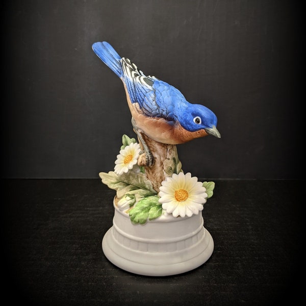 Vintage NAPCOWARE Blue Bird Figurine Statue - NAPCO Numbered Limited Edition Series Bluebird Figurine C-6708, EXCELLENT, Mid Century Modern