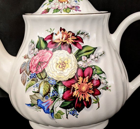 Vintage Arthur Wood & Son Staffordshire England Large Tea Pot
