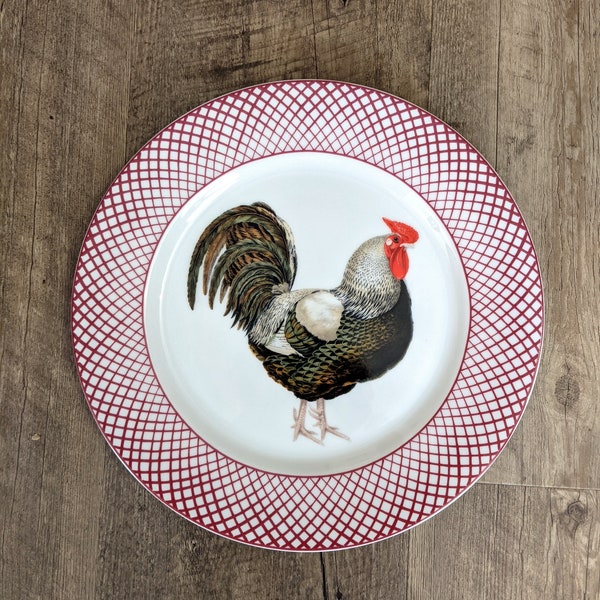 Vintage Haldon Group "Devonshire"  Rooster  Plate Dinner Plate