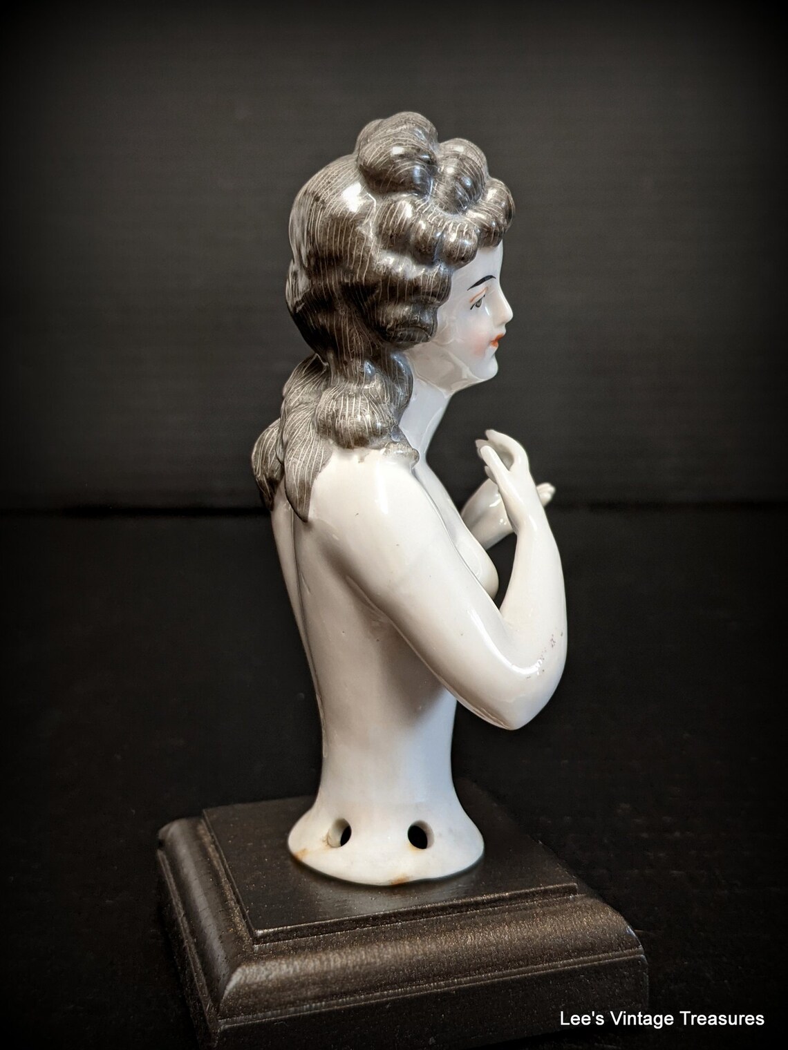 Antique German Half Doll Pincushion Doll Large Half Doll Etsy