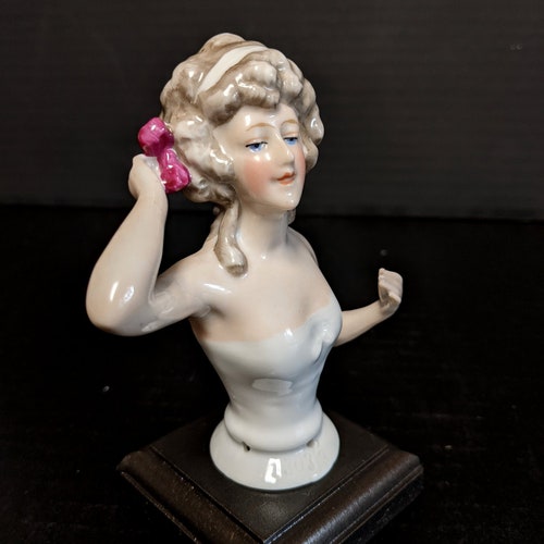 Shops Antique Goebel Half Doll, PRISTINE condition from Private Collection, Large Half Doll, Pincushion Doll, Collectible Doll