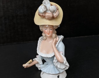 Antique RARE  Galluba & Hofmann Porcelain Half Doll, Pincushion Doll, Boudoir Doll,  Superb Antique Condition, Demi Figurine