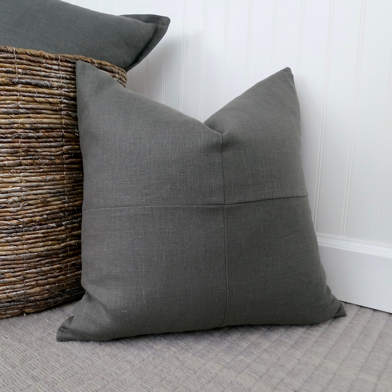 Grey Throw Pillows - Etsy