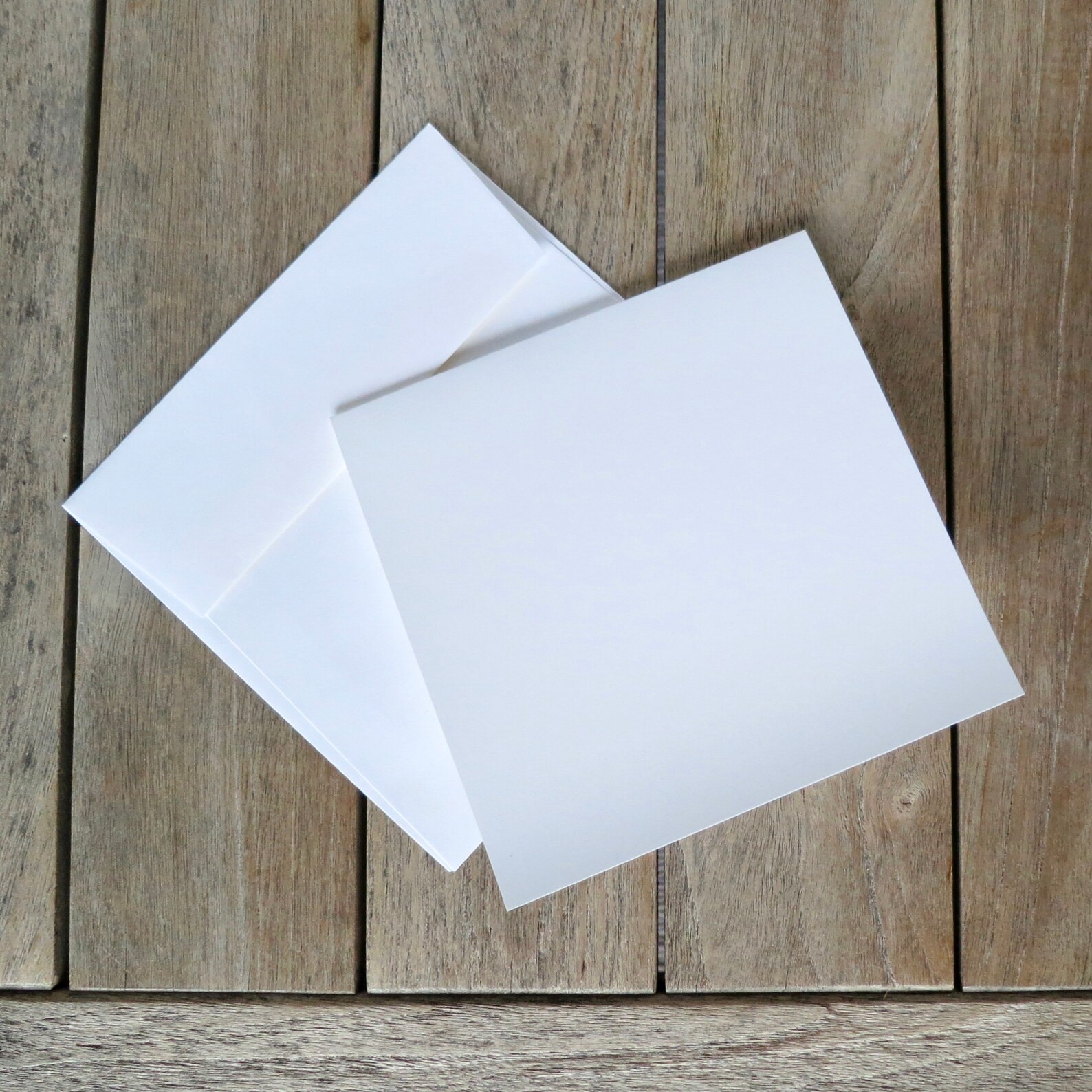 Set of 8 Square Blank Photo Quality Folding Note Cards with Etsy