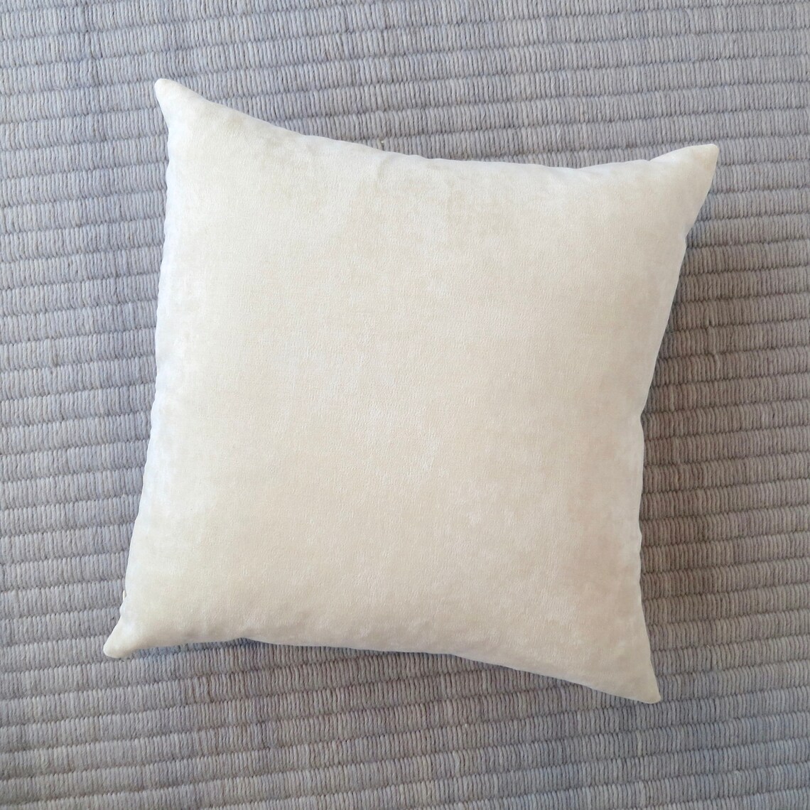 Ivory Velvet Pillow Cover Lumbar Pillow Pillow Sham Euro Etsy