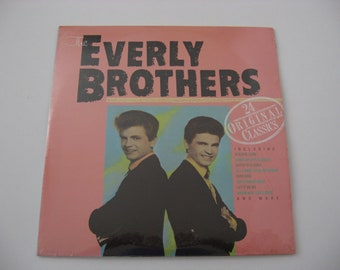 NEW - Factory Sealed - The Everly Brothers - 24 Original Classics - Double Album Set - Circa 1984