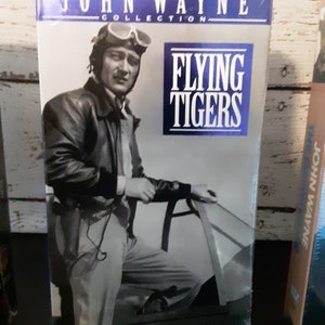 John Wayne 3 Sealed VHS Tapes Rio Bravo, Flying Tigers, the Dawn Rider