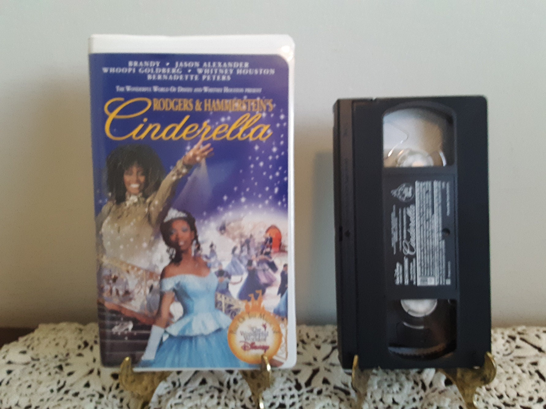 Whitney Houston Brandy Cinderella Circa 1997 VHS Tape