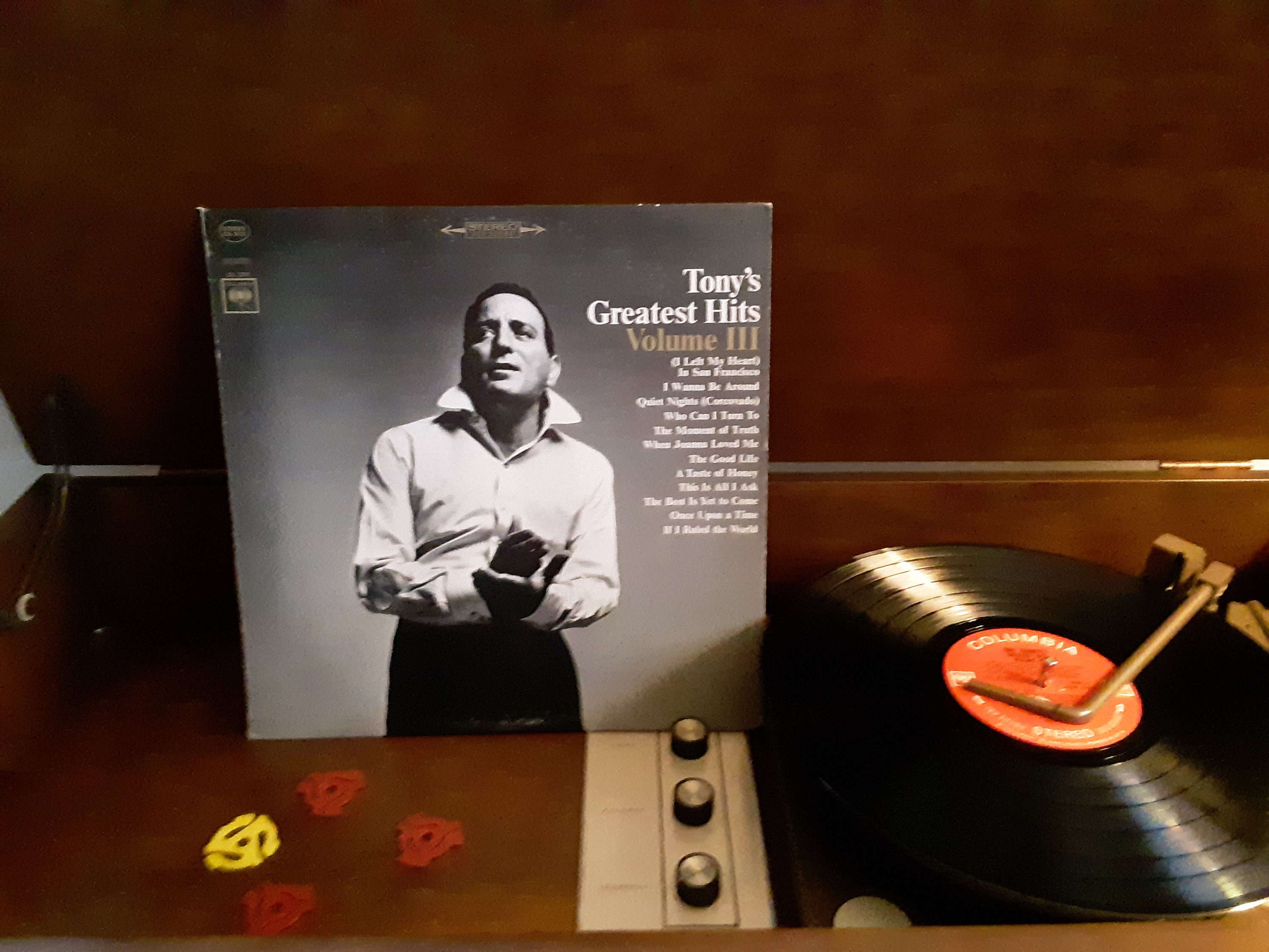 Tony Bennett Tony's Greatest Hits Volume 3 Vinyl 33RPM LP Record