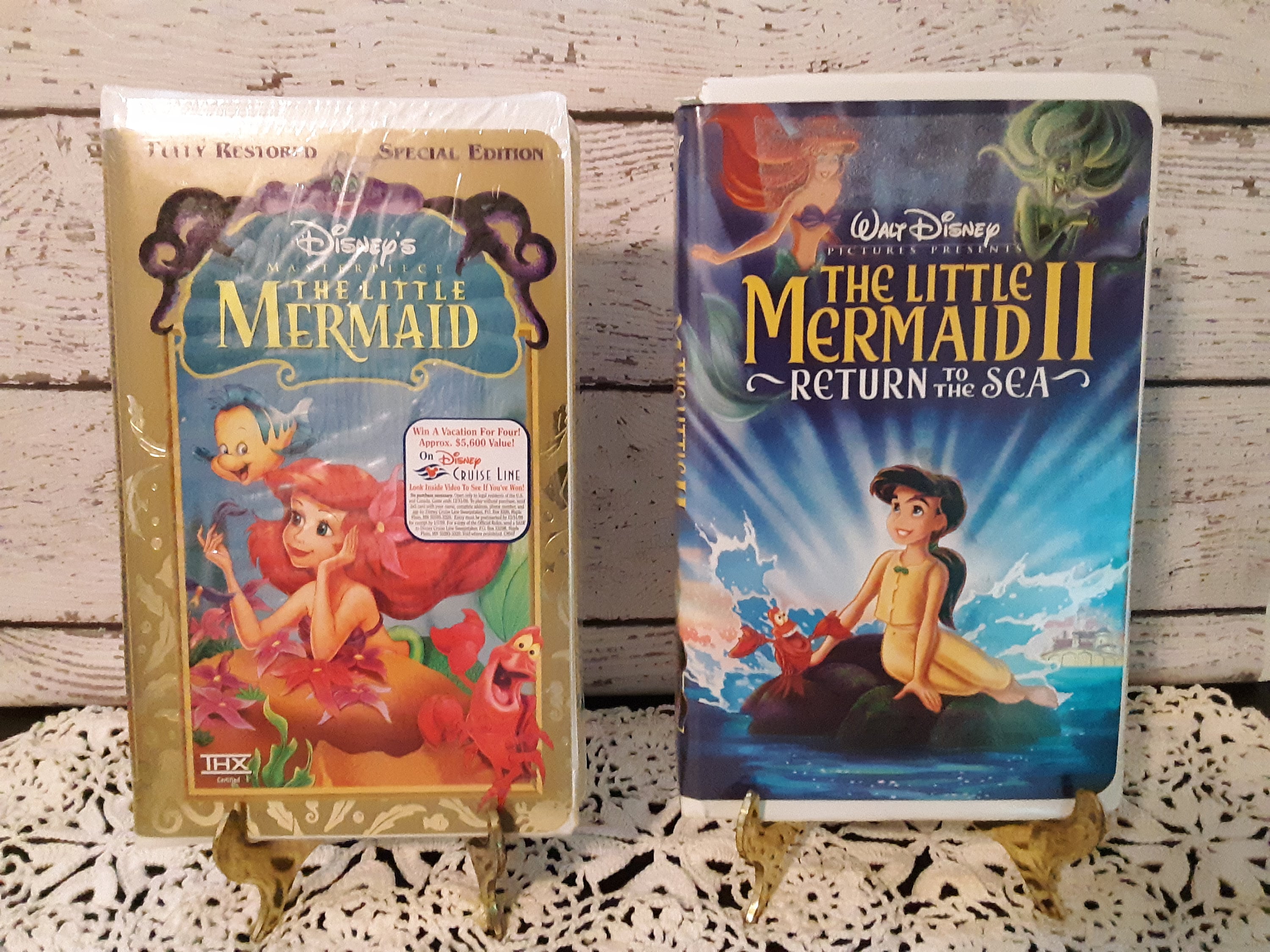 The Little Mermaid & The Little Mermaid II - Vintage Disney VHSs ...