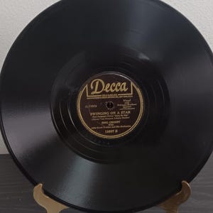 Bing Crosby - Vintage Shellac 78rpm - Swingin On A Star / Going My Way - Circa 1944