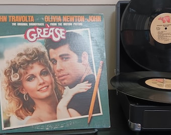 Olivia Newton John - John Travolta - Grease - Motion Picture Soundtrack - Dubbele platenset - Circa 1978